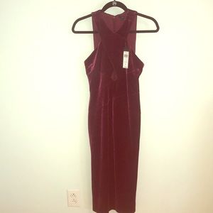 STUNNING maroon velvet BCBG NWT